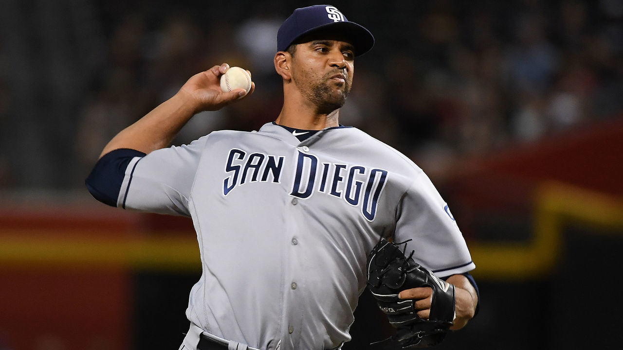 PHOENIX, AZ - JULY 07: Tyson Ross #38 of the San Diego Padres delivers a first inning pitch against the Arizona Diamondbacks at Chase Field on July 7, 2018 in Phoenix, Arizona.