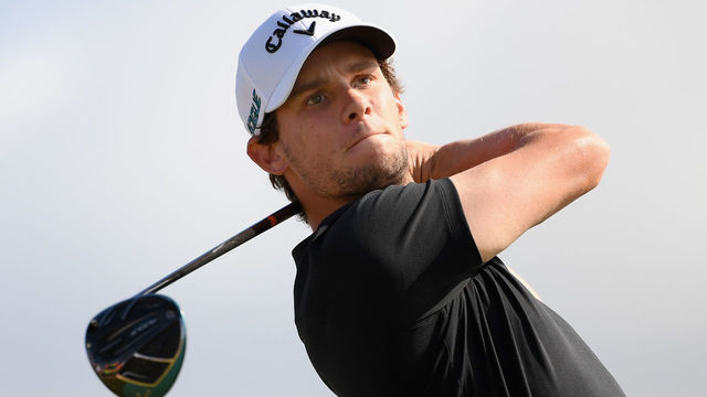 DONEGAL, IRELAND - JULY 06: Thomas Pieters of Belgium tees off on the 17th hole during the second round of the Dubai Duty Free Irish Open at Ballyliffin Golf Club on July 6, 2018 in Donegal.