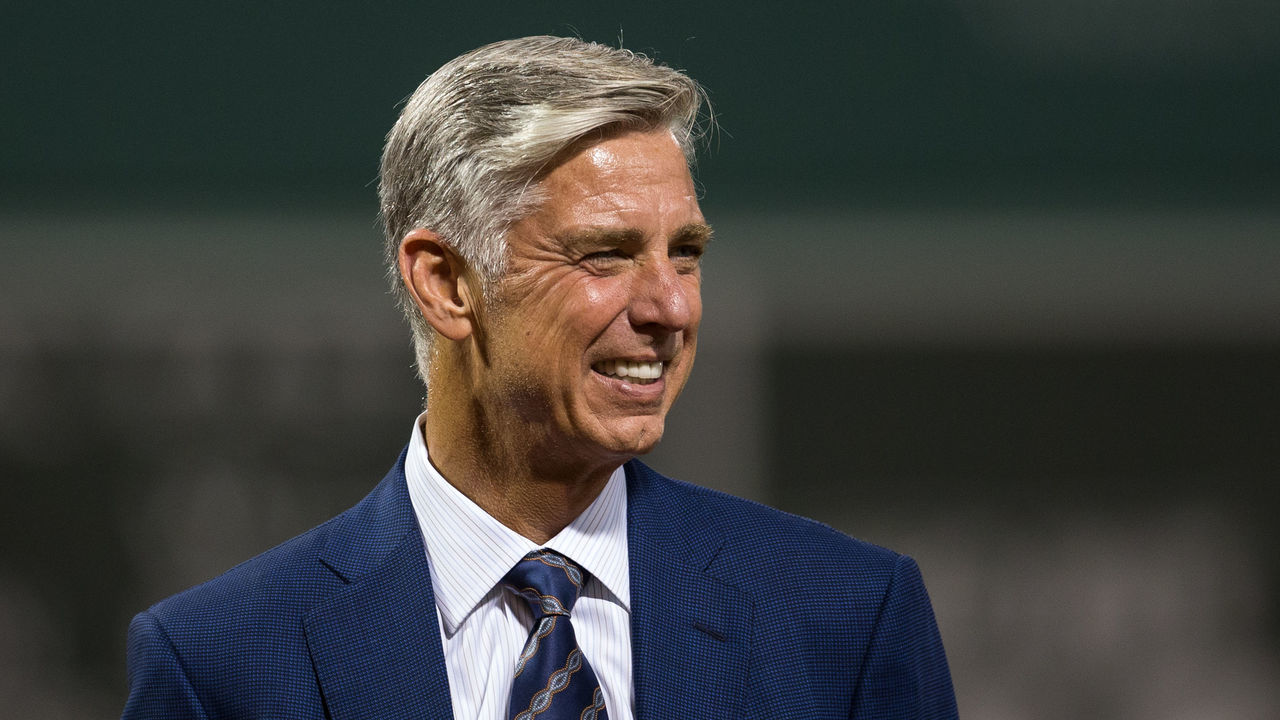 BOSTON, MA - SEPTEMBER 18: Dave Dombrowski the President of Baseball Operations of the Boston Red Sox stands at home plate before a game against the New York Yankees at Fenway Park on September 18, 2016 in Boston, Massachusetts. The Red Sox won 5-4.