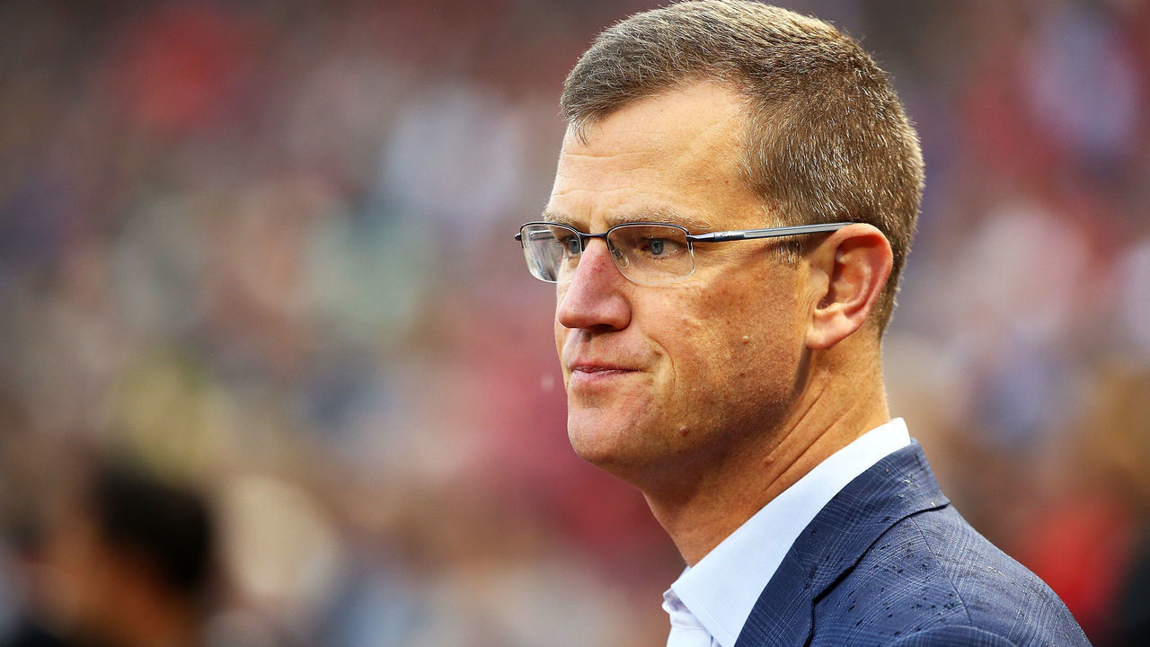 BOSTON, MA - JUNE 28: Sam Kennedy president and CEO of the Boston Red Sox looks on before a game against the Los Angeles Angels at Fenway Park on June 28, 2018 in Boston, Massachusetts.