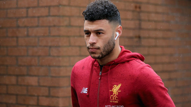 BURNLEY, ENGLAND - JANUARY 01: Alex Oxlade-Chamberlain of Liverpool arrives at the stadium prior to the Premier League match between Burnley and Liverpool at Turf Moor on January 1, 2018 in Burnley, England.