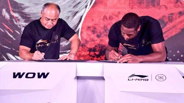 Wade inks lifetime deal with Chinese brand Li-Ning