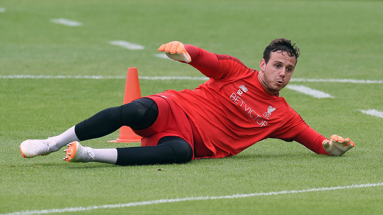 (THE SUN OUT, THE SUN ON SUNDAY OUT) Danny Ward during a training session at Melwood Training Ground on July 12, 2018 in Liverpool, England.