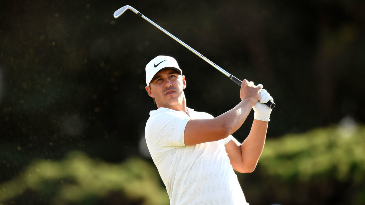 CARNOUSTIE, SCOTLAND - JULY 19: Brooks Koepka of the United States plays his shot from the 13th tee during round one of the 147th Open Championship at Carnoustie Golf Club on July 19, 2018 in Carnoustie, Scotland.