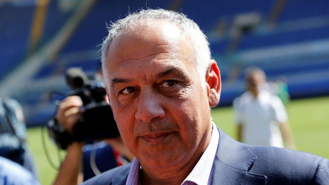ROME, ITALY - MAY 29 : A.S. Roma soccer club president James Pallotta attends the 'Open Goal' event on immigration and integration at the Olympic stadium in Rome, Italy on May 29, 2017.