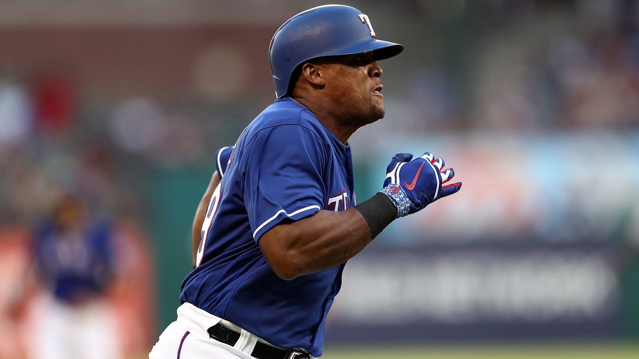 ARLINGTON, TX - JUNE 27: Adrian Beltre #29 of the Texas Rangers scores a run in the third inning against the San Diego Padres at Globe Life Park in Arlington on June 27, 2018 in Arlington, Texas.