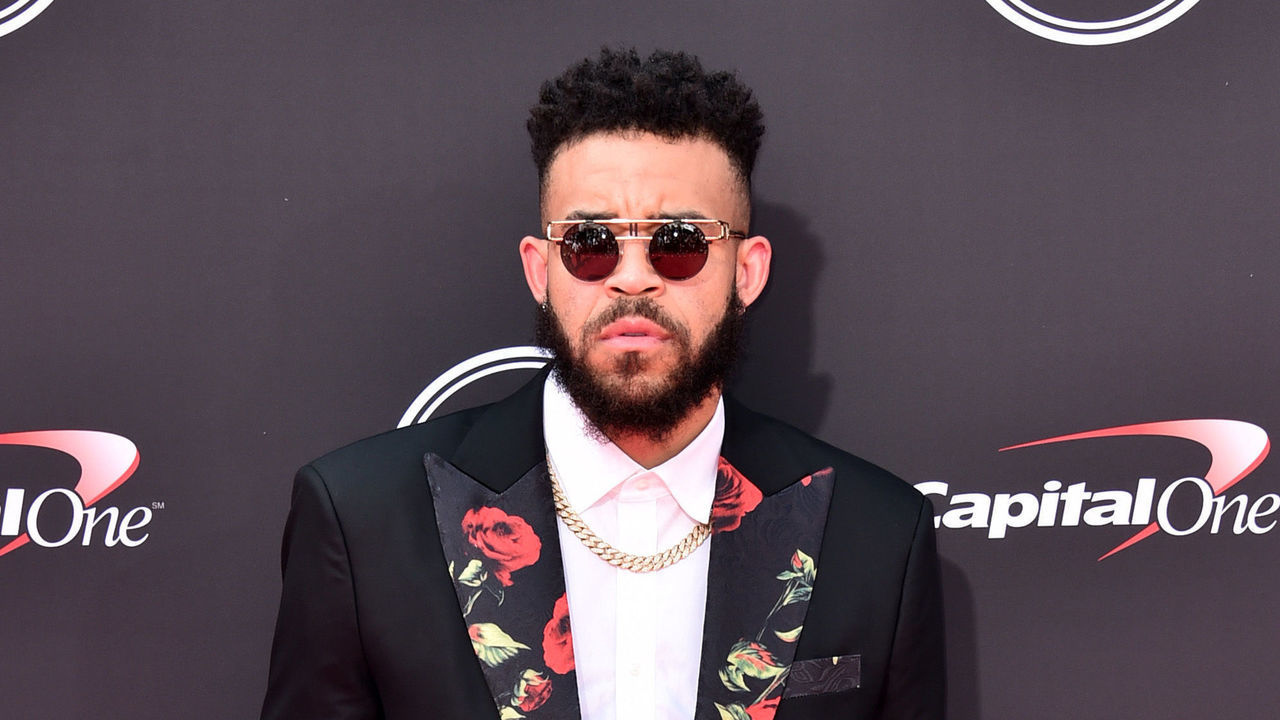LOS ANGELES, CA - JULY 18: NBA player JaVale McGee attends The 2018 ESPYS at Microsoft Theater on July 18, 2018 in Los Angeles, California.
