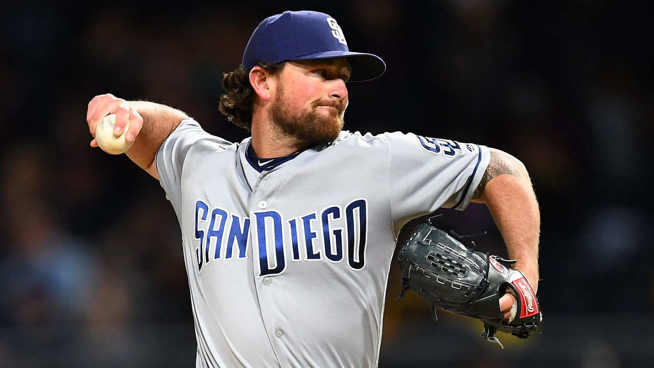 PITTSBURGH, PA - MAY 18: Kirby Yates #39 of the San Diego Padres pitches during the seventh inning against the Pittsburgh Pirates at PNC Park on May 18, 2018 in Pittsburgh, Pennsylvania.