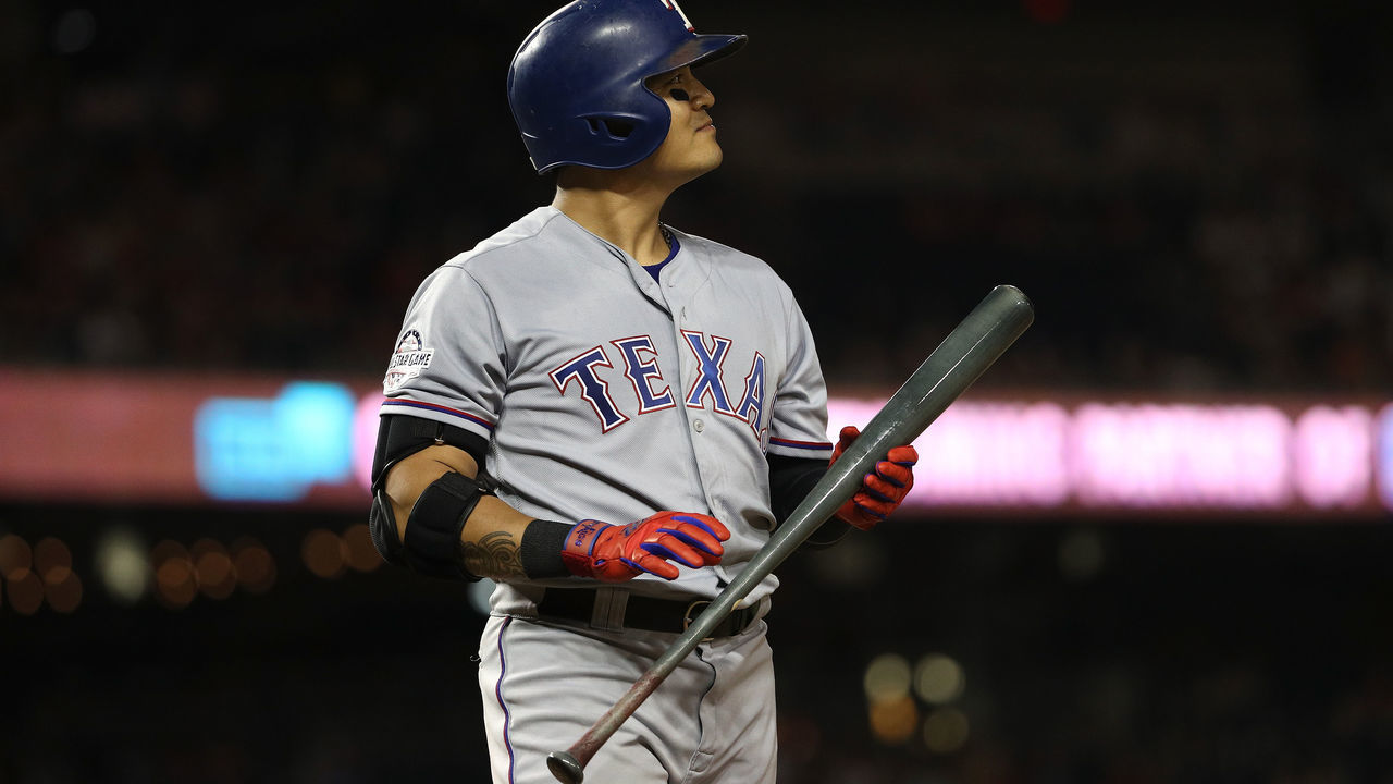 WASHINGTON, DC - JULY 17: Shin-Soo Choo #17 of the Texas Rangers and the American League during the 89th MLB All-Star Game, presented by Mastercard at Nationals Park on July 17, 2018 in Washington, DC.
