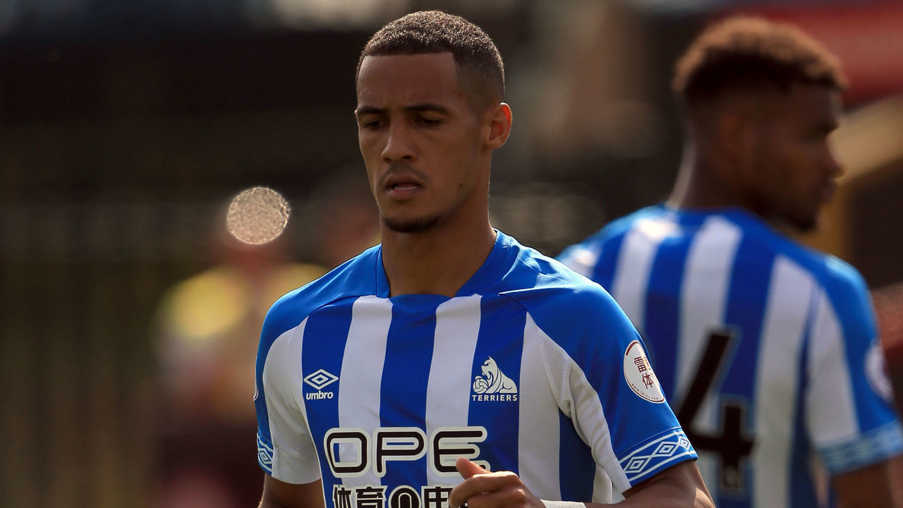 ACCRINGTON, ENGLAND - JULY 14: Tom Ince of Huddersfiled Town during the pre-season friendly between Accrington Stanley and Huddersfield Town at The Crown Ground,on July 14, 2018 in Accrington, England.