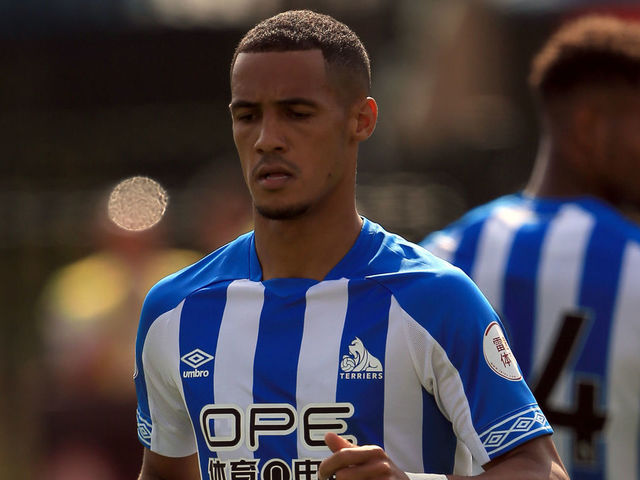 ACCRINGTON, ENGLAND - JULY 14: Tom Ince of Huddersfiled Town during the pre-season friendly between Accrington Stanley and Huddersfield Town at The Crown Ground,on July 14, 2018 in Accrington, England.