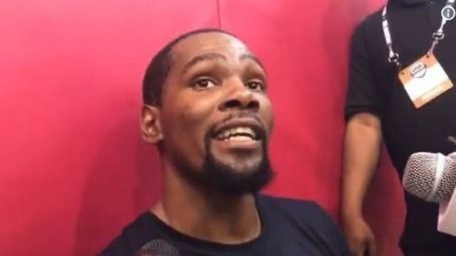 Durant laughs off Twitter feud with McCollum: 'How am I upset?'