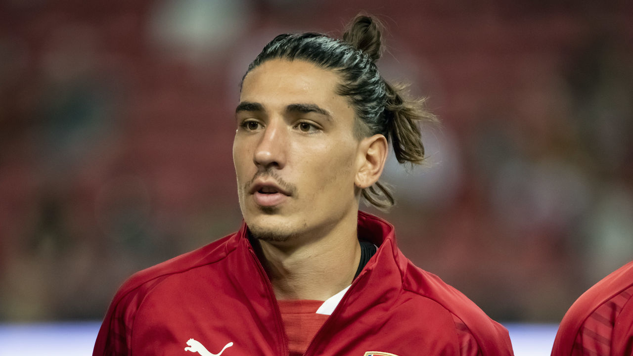 SINGAPORE,SINGAPORE - JULY 26: Hector Bellerin of Arsenal during the International Champions Cup 2018 match between Arsenal and Club Atletico de Madrid