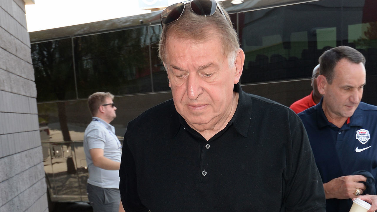 LAS VEGAS, NV - JULY 26: Jerry Colangelo arrives for USAB Minicamp Practice at Mendenhall Center on the University of Nevada, Las Vegas campus on July 26, 2018 in Las Vegas, Nevada. NOTE TO USER: User expressly acknowledges and agrees that, by downloading and/or using this Photograph, user is consenting to the terms and conditions of the Getty Images License Agreement. Mandatory Copyright Notice: Copyright 2018 NBAE