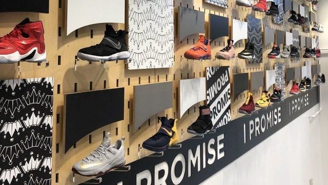 114 of LeBron's game-worn shoes being sold to benefit 'I Promise School'