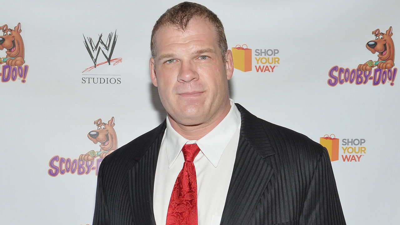 NEW YORK, NY - MARCH 22: WWE Wrestler Kane attends the 'Scooby Doo! WrestleMania Mystery' New York Premiere at Tribeca Cinemas on March 22, 2014 in New York City.