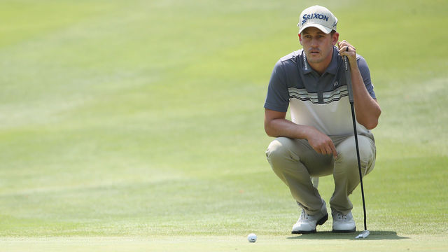 RENO, NV - AUGUST 04: Andrew Putnam looks over the fifth green during the third round of the Barracuda Championship at Montreux Country Club on August 4, 2018 in Reno, Nevada.