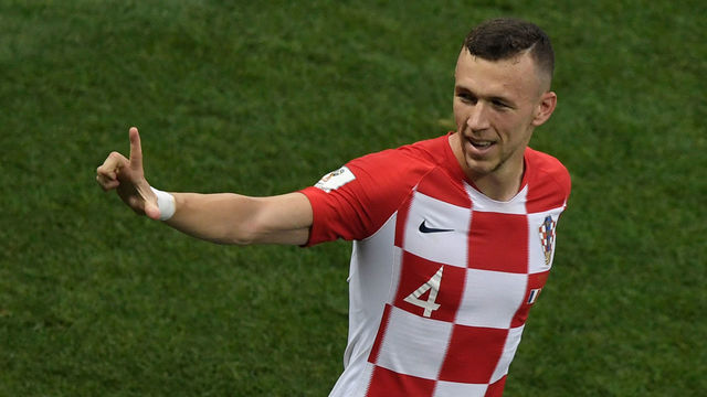 Croatia's forward Ivan Perisic celebrates after scoring a goal during the Russia 2018 World Cup final football match between France and Croatia at the Luzhniki Stadium in Moscow on July 15, 2018.