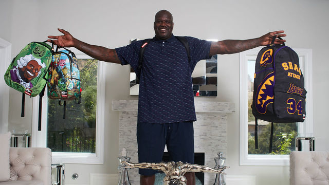 Look: Shaq designs 'largest backpack ever'