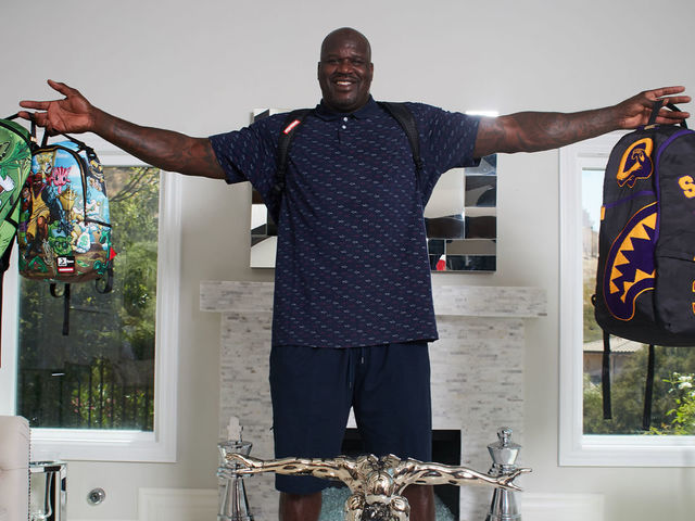 Look: Shaq designs 'largest backpack ever'