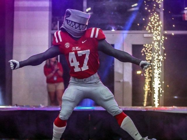 Ole Miss introduces new Landshark mascot, Tony