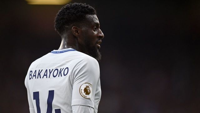 Chelsea's French midfielder Tiemoue Bakayoko looks on during the English Premier League football match between Burnley and Chelsea at Turf Moor in Burnley, north west England on April 19, 2018.