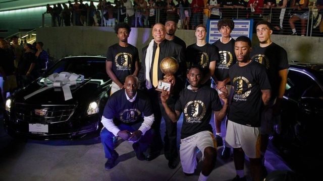 LA Ballers gifted Cadillacs after winning LaVar's JBA Championship