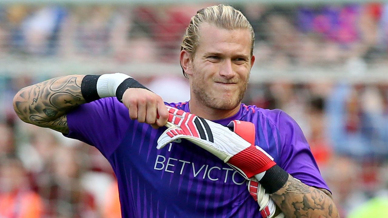 Liverpool's German goalkeeper Loris Karius is seen during the pre-season friendly football match between Liverpool and Napoli at the Aviva Stadimum in Dublin on August 4, 2018.