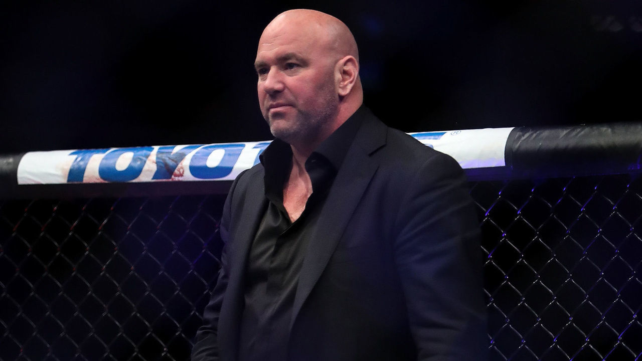 CHICAGO, IL - JUNE 09: UFC President Dana White looks on during the UFC 225: Whittaker v Romero 2 event at the United Center on June 9, 2018 in Chicago, Illinois.