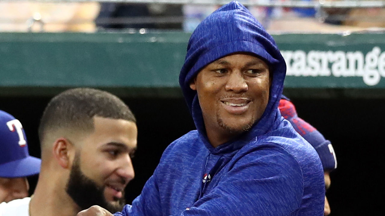 ARLINGTON, TX - APRIL 25: Adrian Beltre #29 of the Texas Rangers at Globe Life Park in Arlington on April 25, 2018 in Arlington, Texas.