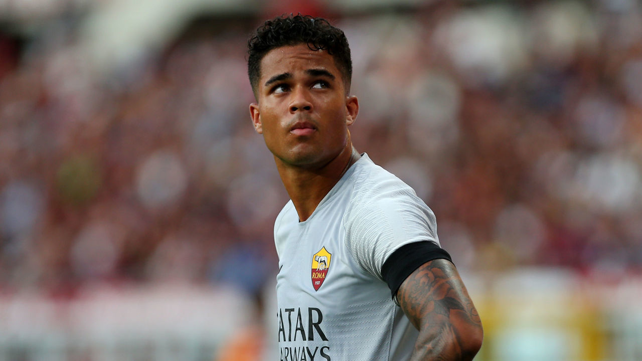 STADIO GRANDE TORINO, TORINO, ITALY - 2018/08/19: Justin Kluivert of As Roma during the Serie A football match between Torino Fc and As Roma .