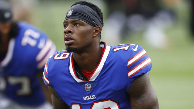 CLEVELAND, OH - AUGUST 17: Corey Coleman #19 of the Buffalo Bills looks on during a preseason game against the Cleveland Browns at FirstEnergy Stadium on August 17, 2018 in Cleveland, Ohio.