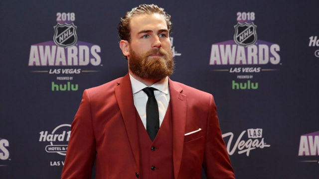 LAS VEGAS, NV - JUNE 20: Ryan O'Reilly of the Buffalo Sabres arrives at the 2018 NHL Awards presented by Hulu at the Hard Rock Hotel & Casino on June 20, 2018 in Las Vegas, Nevada.