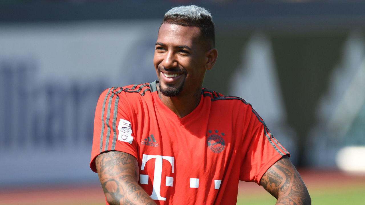 Bayern Munich's defender Jerome Boateng attends a team trainings session of the German first division Bundesliga team FC Bayern Munich in the team trainings camp in Rottach-Egern, southern Germany, on August 6, 2018.