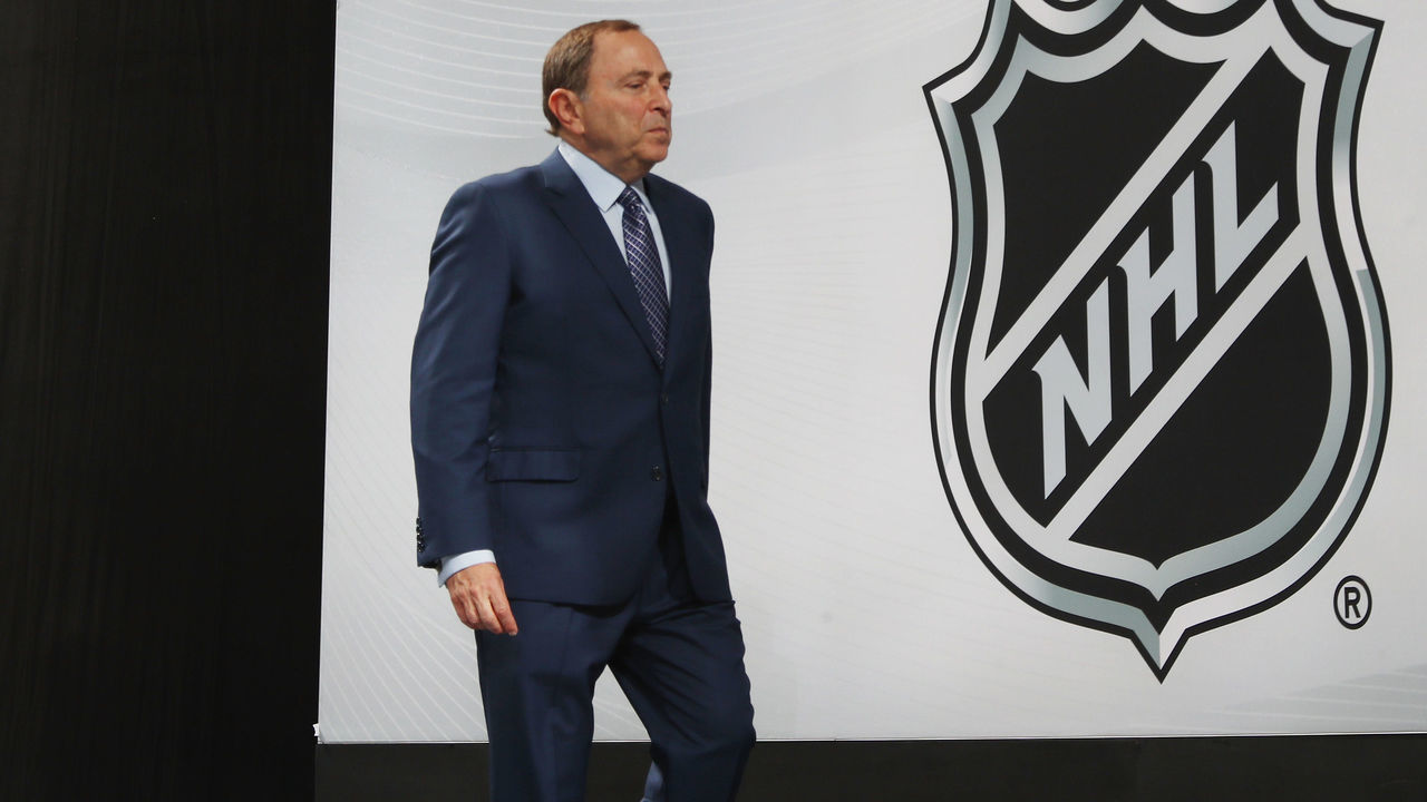 DALLAS, TX - JUNE 22: NHL Commissioner Gary Bettman attends the first round of the 2018 NHL Draft at American Airlines Center on June 22, 2018 in Dallas, Texas.