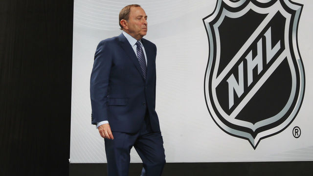 DALLAS, TX - JUNE 22: NHL Commissioner Gary Bettman attends the first round of the 2018 NHL Draft at American Airlines Center on June 22, 2018 in Dallas, Texas.