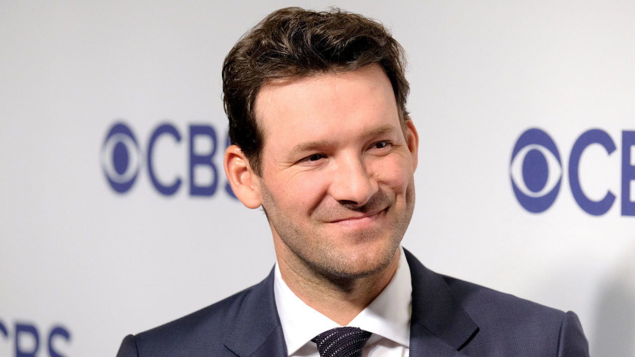 NEW YORK, NY - MAY 16: Tony Romo attends the 2018 CBS Upfront at The Plaza Hotel on May 16, 2018 in New York City.