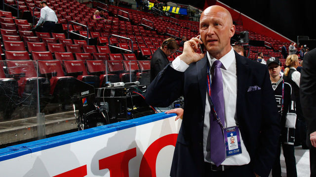 SUNRISE, FL - JUNE 26: Jarmo Kekäläinen of the Columbus Blue Jackets attends the 2015 NHL Draft at BB&T Center on June 26, 2015 in Sunrise, Florida.