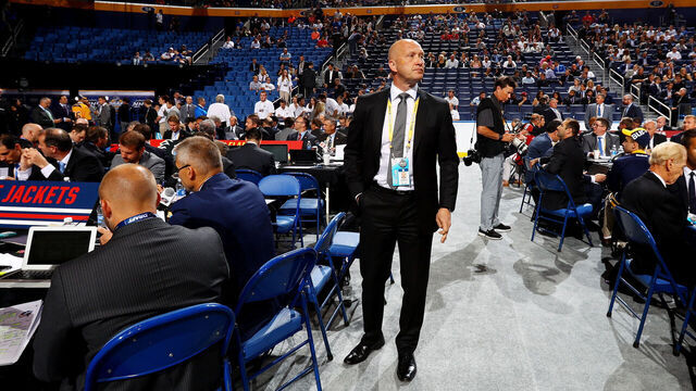 BUFFALO, NY - JUNE 25: Columbus Blue Jackets GM Jarmo Kekalainen attends the 2016 NHL Draft on June 25, 2016 in Buffalo, New York.