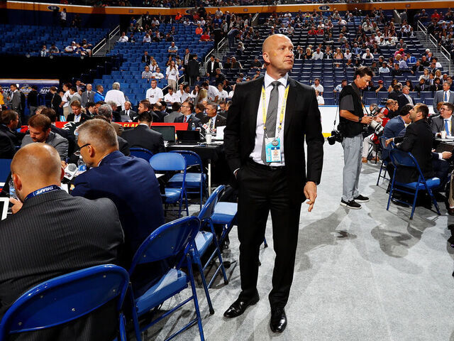BUFFALO, NY - JUNE 25: Columbus Blue Jackets GM Jarmo Kekalainen attends the 2016 NHL Draft on June 25, 2016 in Buffalo, New York.