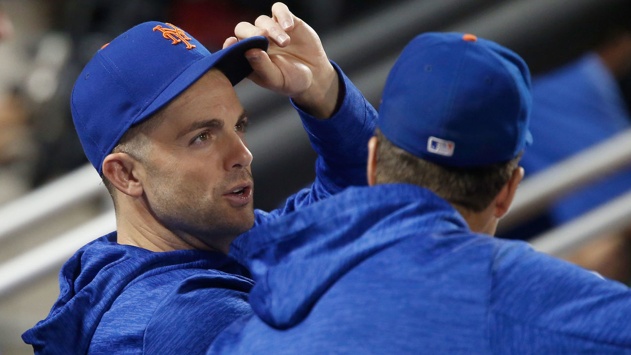 NEW YORK, NY - SEPTEMBER 07: David Wright #5 of the New York Mets sits in the dugout during a game against the Philadelphia Phillies at Citi Field on September 7, 2018 in the Flushing neighborhood of the Queens borough of New York City.