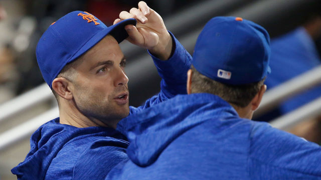 NEW YORK, NY - SEPTEMBER 07: David Wright #5 of the New York Mets sits in the dugout during a game against the Philadelphia Phillies at Citi Field on September 7, 2018 in the Flushing neighborhood of the Queens borough of New York City.