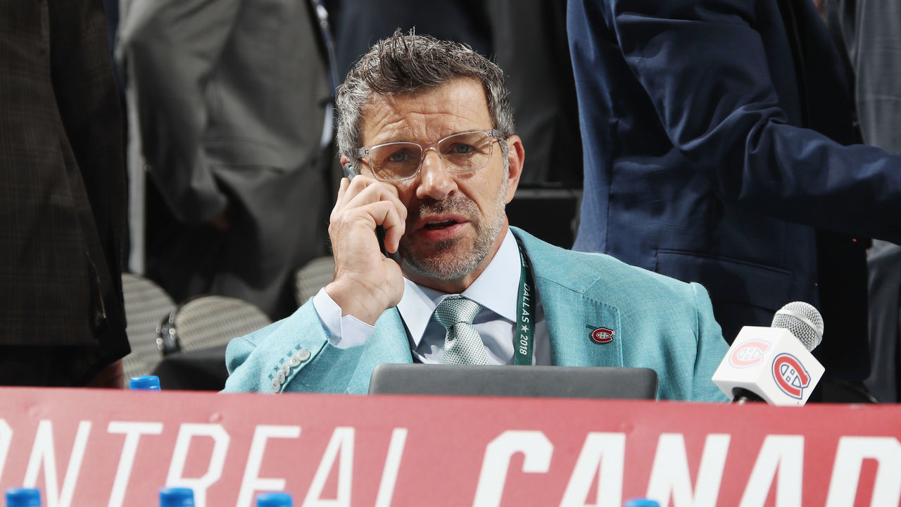 DALLAS, TX - JUNE 23: Marc Bergevin of the Montreal Canadiens attends the 2018 NHL Draft at American Airlines Center on June 23, 2018 in Dallas, Texas.
