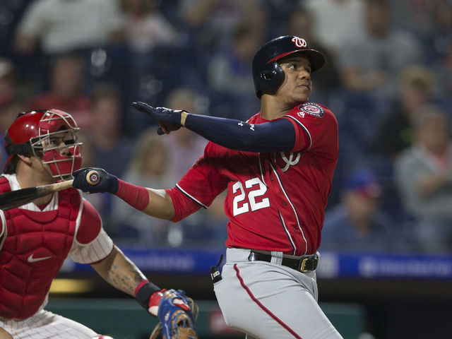 Juan Soto MLB Game Used Rookie Season Jersey Career HR #14