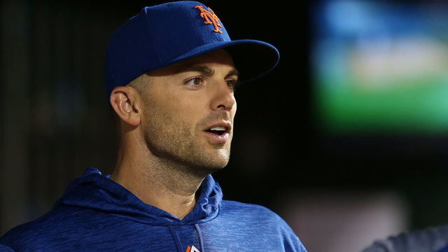 NEW YORK, NY - SEPTEMBER 08: David Wright #5 of the New York Mets looks on from the dugout during a game against the Philadelphia Phillies at Citi Field on September 8, 2018 in the Flushing neighborhood of the Queens borough of New York City. The Mets defeated the Phillies 10-5.