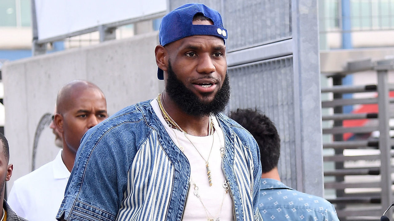 NEW YORK, NY - SEPTEMBER 06: LeBron James attends the John Elliott front row during New York Fashion Week: The Shows on September 6, 2018 in New York City.