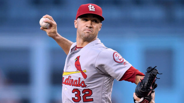 LOS ANGELES, CA - AUGUST 22: Jack Flaherty #32 of the St. Louis Cardinals pitches to the Los Angeles Dodgers during the first inning at Dodger Stadium on August 22, 2018 in Los Angeles, California.