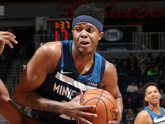 MINNEAPOLIS, MN - APRIL 1: Justin Patton #24 of the Minnesota Timberwolves handles the ball against the Utah Jazz on April 1, 2018 at Target Center in Minneapolis, Minnesota. Mandatory Copyright Notice: Copyright 2018 NBAE