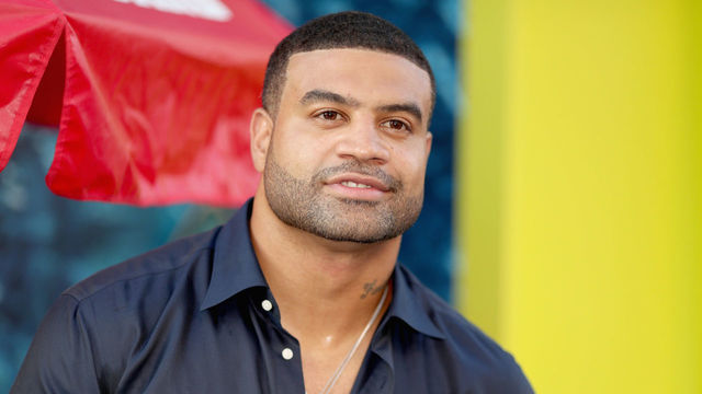 HOLLYWOOD, CA - AUGUST 06: Shawne Merriman attends Warner Bros. Pictures And Gravity Pictures' Premiere of 'The Meg' at TCL Chinese Theatre IMAX on August 6, 2018 in Hollywood, California.