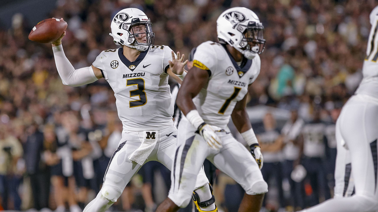 WEST LAFAYETTE, IN - SEPTEMBER 15: Drew Lock #3 of the Missouri Tigers throws the ball in the first half during the game against the Purdue Boilermakers at Ross-Ade Stadium on September 15, 2018 in West Lafayette, Indiana.